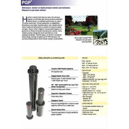 Hunter Rotor Sprink PGP - 3/4 inç Girişli PGP-ADJ 3/4"